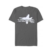 Top Gun - I Feel The Need For Speed Dark Grey - T-Shirt - gris - M - 100% Coton,Jersey