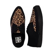T.U.K. - Pointed Creeper Tan Leopard Vamp - Chaussures pour fille - noir - EU 37 - Textile/Textile/Caoutchouc