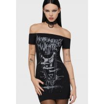 Killstar x Motionless In White - Up From Hell Bardot Black - Robe