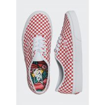 Vans - Authentic Van Doren Special Checkerboard - Chaussures - rouge - EU 44 - Textile/Textile/Caoutchouc