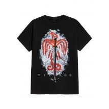 Vikings - Raven Sword - T-Shirt - noir - S - 100% Coton,Jersey