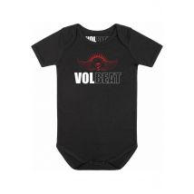 Volbeat - Skullwing Babygrow - Bodysuit - noir - 56/62 - 100% coton biologique,Jersey