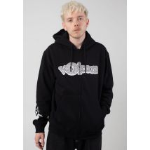 Volcom - Volcom Ent Black - Sweat Zippé - noir - L - 80 % coton, 20 % polyester,Transpirer