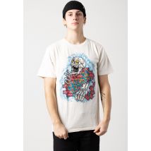 Volcom - Wall Punchert Off White - T-Shirt - beige - M - 100% Coton,Jersey
