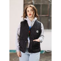 Carhartt WIP - W' Skyler Black - Gilet - noir - L - 100% Polyester,Synthétiques