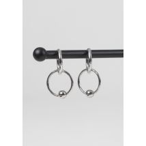 Wildcat - Little Ball Closure Hoops 16mm Silver - Boucles d'oreilles - gris - Onesize - Acier 316L,Métal