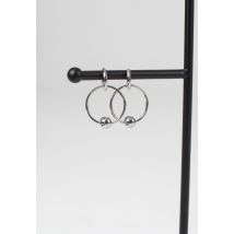 Wildcat - Little Ball Closure Hoops 22mm Silver - Boucles d'oreilles - gris - Onesize - Acier 316L,Métal