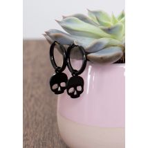 Wildcat - Little Skull Black - Boucles d'oreilles - noir - Onesize - Acier inoxydable,Métal