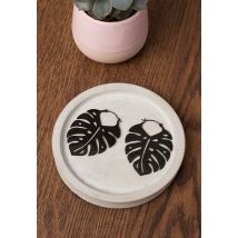 Wildcat - Monstera Leaf - Boucles d'oreilles - noir - Onesize - Acier 316L,Métal