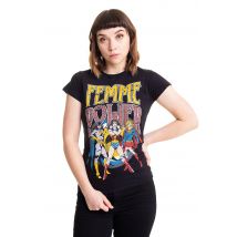 Wonder Woman - Femme Power - Girly - noir - XL - 100% Coton,Jersey