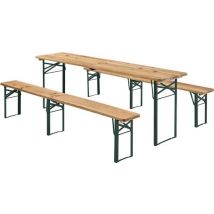 Houten Biertafelset / Bierbank Passau - 3-delig - Inklapbaar