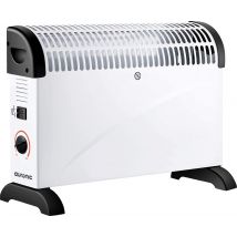 Auronic Elektrische Convectorkachel - 750/1250/2000 Watt - Verstelbare Thermostaat - Wit - 53.5x19.6x38.5