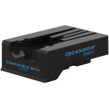 Scangrip – Connector Festool Accu 18V – 03.6153C – Voorzien Van Connect Serie Technologie En Compatibiliteit Met Festool Accu's En Stevige Vergrendeling – Voor Werklampen En Bouwplaatsen – Zwart Kunststof