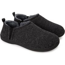 Pantoffels Heren - Sloffen - Zwart - Anti-slip - Maat 44/45 - Comfeet