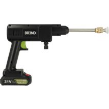 BREND BR-2235 Draadloze Hogedrukreiniger met Accu en Verstelbaar Mondstuk - 3 Sproeipatronen – Aanzuigslang en Fles - Zwart
