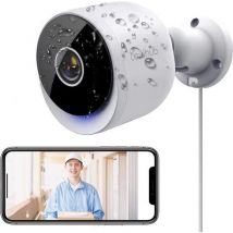 Laxihub O2 WiFi Beveiligingscamera 3MP - Met 32 GB SD Kaart - Buitencamera - Ultra HD 2K - Nachtvisie - AI Bewegingsdetectie - Alexa & Google - Zonedetectie