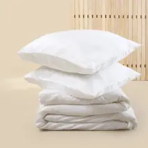 Sjumo – Tencel Sateen Dekbedovertrek – 200x220 cm – Fresh White Tencel & Katoen-Satijn – Hoogwaardige Glans & Zijdezacht – Antiallergisch & Ademend – Inclusief 2 Gratis Kussenslopen
