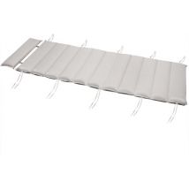 Saunabed kussen, crème, kussen voor ligbed, ligbedkussen, loungekussen, saunaloungebed kussen