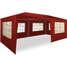 Casaria Partytent Pavilion Rimini - 3x6m UV-Beschermend 18m² - Rood