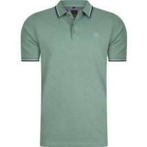 Mario Russo Polo shirt Edward voor Heren - Katoen - Mid Groen - Maat 3XL