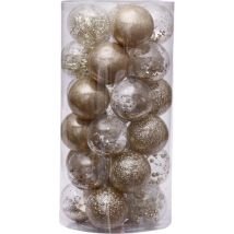 Deluxe Kerstballenset – 50 stuks - Ø 6 cm – Goud – Luxe Kerstdecoratie