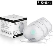 Heldenwerk Stofmaskers FFP1 NR – Set van 5 – Ademmasker met Ventiel – Comfortabel en Veilig