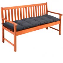 Zitbankkussen 145x45x8cm Visco Effect Indoor Outdoor Bank Antraciet