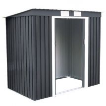 Coast Metalen Tuinhuisje - incl. Fundatie Lessenaarsdak - Donkergrijs - 213 x 130 x 173 cm