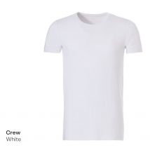 Ten Cate Heren T-shirt – Maat L – Bamboe – Wit – Ronde Hals – Comfortabel & Ademend