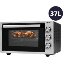 BREND BR-2210 Vrijstaande elektrische oven - 37 Liter - Mini oven - 1500W - met zelfreinigingsfunctie - 90 min. Timer - Incl. accessoires - tot 240 graden - RVS