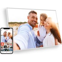 Denver Digitale Fotolijst met SPIEGEL DISPLAY 10.1 inch - Frameo App - Fotokader - 16GB - PFF1041 - Wit