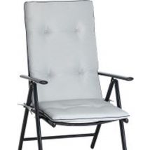 Detex Tuinstoel Kussens Vanamo – 6 Stuks Weerbestendig – Grijs