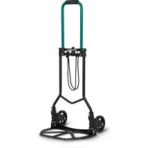 VONROC Steekwagen – Opvouwbaar – Draagplateau met antislip - Max. draagvermogen 80kg. - Incl. bagagespin