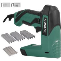 VONROC Elektrische Tacker – Complete set Incl. 900 nieten & 300 spijkers - schietfrequentie: 30/min