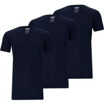 Comfort Essentials - T Shirts Heren - Extra Lang - Navy XXL - 3 Pack - V Hals - Ondershirt Heren