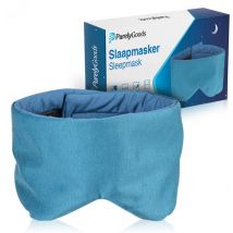 PurelyGoods® Slaapmasker - Oogmasker - 100% Verduisterend - Slaap Masker - Mannen en Vrouwen - Verstelbaar - Katoen - Donkerblauw