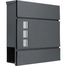 Designerbrievenbus - Inkijkraam - Antraciet