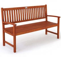 Casaria Tuinbank Maxima - 3-zits 152 cm FSC®-Gecertificeerd – Bruin