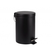 Afvalbak BRASQ pedaalemmer - 20 Liter - Zwart - RVS - 28.9 x 28.9 x 44 cm