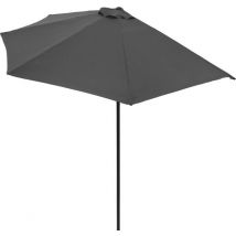 Kingsleeve Balkon Parasol - Half Rond Model - Antraciet