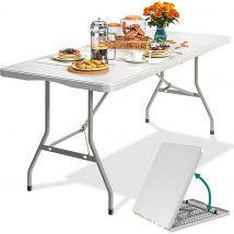 YITAHOME 1,8 m Opvouwbare Campingtafel – Draagbare Picknick- en Schraagtafel voor Buiten