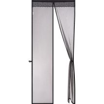 O'DADDY Deurgordijn Deluxe FIBER - Magnetisch Vliegengordijn - Voor Nieuwbouw en Standaard Deuren - Eenvoudige Installatie - Zwarte Hor - 92x230cm