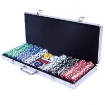 Coast Pokerset Poker Case + Doek + 2 Poker Decks - Aluminium