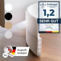 five Dots Tochtstrip met Plakrand - silicone pure white 2pcs