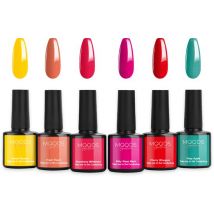 Moods Gellac 6-delige Set - Gel Nagellak - 8ML - Take me to the Candyshop Edition - Gellac - Nagels - Gellak Starterspakket - Zomerse Kleuren - HEMA- & TPO-vrij