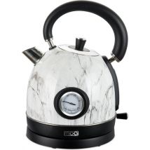 MOA Waterkoker Retro - 1.8L - RVS - BPA vrij - 2200W - 27.50x23.50x19.50 cm - Wit Marmer