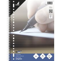 Kangaro collegeblok - A4 - met lijn - 60 grams - spiraal - 23-gaats - 5 stuks - schrijfblok - K-5544-5