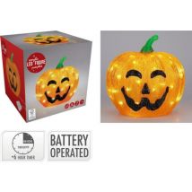 Pompoenlamp Halloween - 50 LED - Set van 4 - Ø25 cm - Oranje