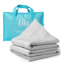 EL-Life Verzwaringsdeken 9kg - Zwaartedeken - Weighted Blanket - Verzwaarde Deken - OEKO-TEX Katoen - 135 x 200cm - Lichtgrijs