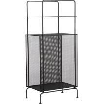 Mica Decorations - Luna Wandkast - 35 x 23 x 74 cm - Metaal - Zwart